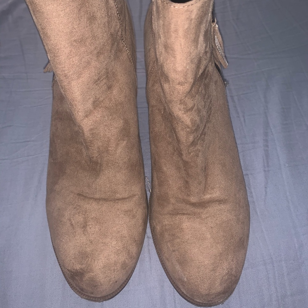 High heel booties